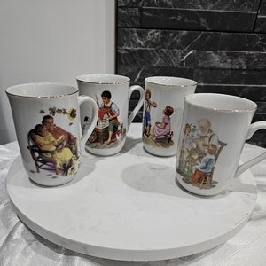 Norman Rockwell Coffee Cups